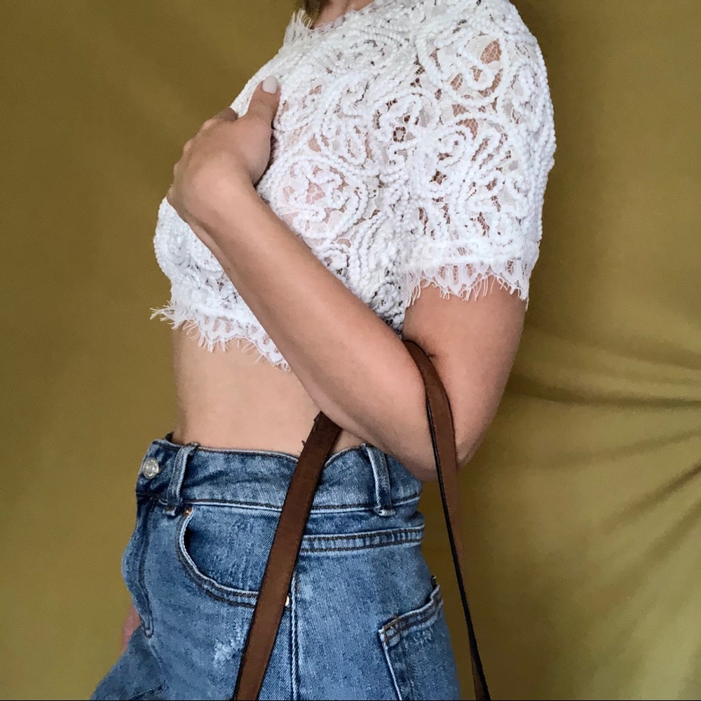 Knitted crop top